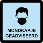CRNA-MNDKP-VLADV - mondkapje geadviseerd vloersticker-40x40cm-blauw